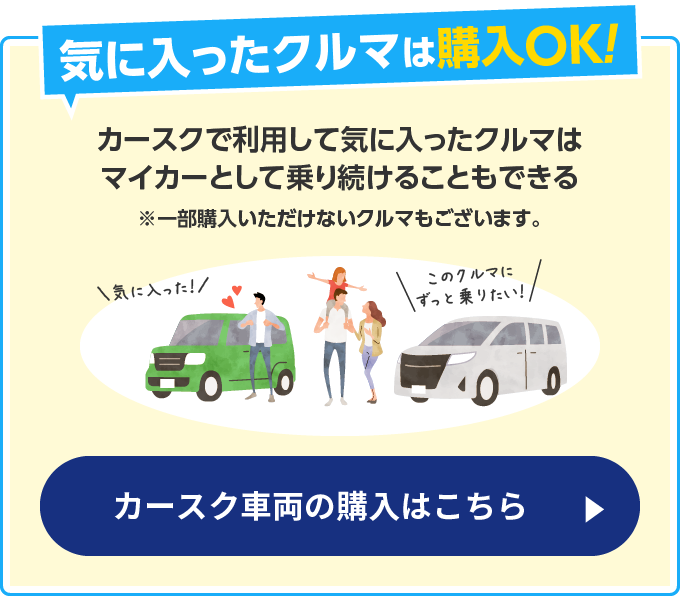 気に入ったクルマは購入OK!